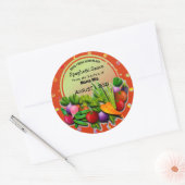 Sticker Rond Classique Personnalisable Sauce Spagh (Enveloppe)