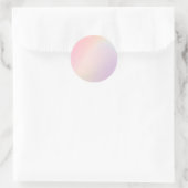 Sticker Rond Classique Personnalisé Pastel Jaune (Sac)