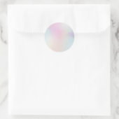 Sticker Rond Classique Pink Pastel Personnalisé (Sac)