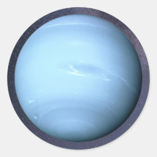 Sticker rond classique Planet Neptune