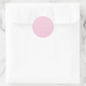 Sticker Rond Classique pois blancs - Rose pâle (Sac)