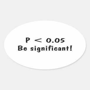 Sticker rond classique pour étudiants en statistiq