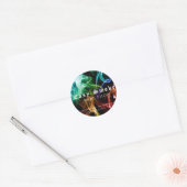 Sticker rond classique pour fumée corolée (Enveloppe)