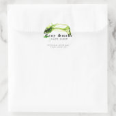 Sticker rond classique pour fumée corolée (Sac)