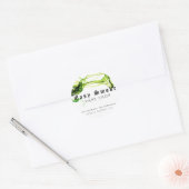 Sticker rond classique pour fumée corolée (Enveloppe)