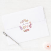 Sticker rond classique pour l'anniversaire de Donu (Enveloppe)