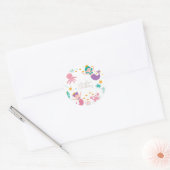 Sticker rond classique pour l'anniversaire de sirè (Enveloppe)