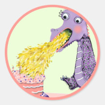 Sticker rond classique pour l'anniversaire du drag