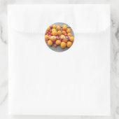 Sticker rond classique pour tomates cultivées à do (Sac)
