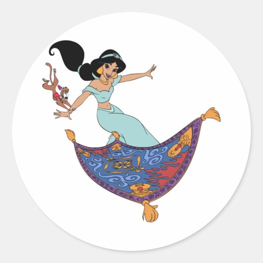 Sticker rond classique Princess Jasmine (Devant)