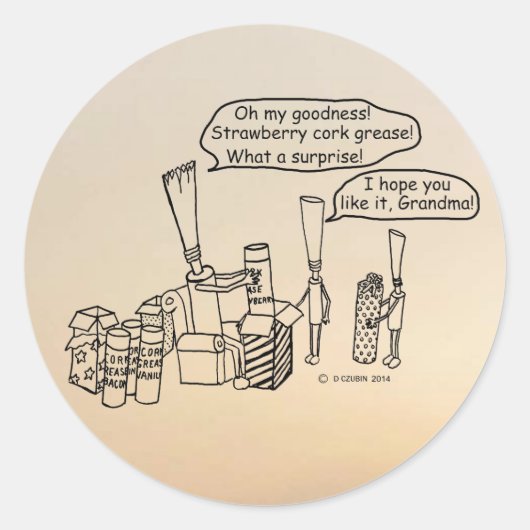 Sticker rond classique Reedz Cadeaux (Devant)