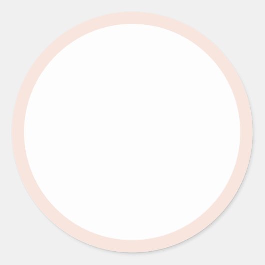 Sticker rond classique rose vif (Devant)