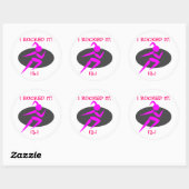 Sticker rond classique, Running Girl 13.1 (Feuille)