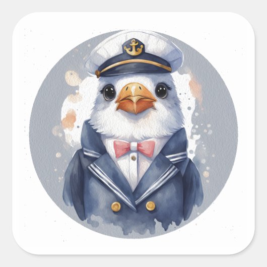 Sticker rond classique Sammy (Devant)