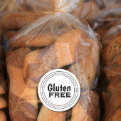 Sticker rond classique sans gluten