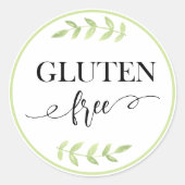 Sticker rond classique sans gluten (Devant)