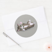 Sticker rond classique Sebastian (Enveloppe)