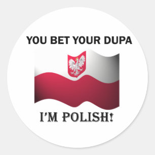 Sticker Rond Classique, tu paries ton Dupa