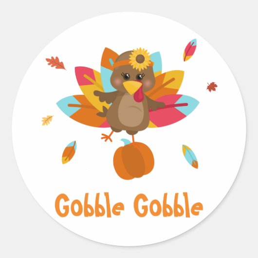 sticker rond classique Turquie automne Turquie sti (Devant)