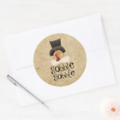 Sticker rond classique Turquie Gobble Gobble (Enveloppe)
