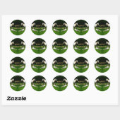 Sticker rond classique Tzigane Vanners (Feuille)