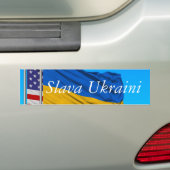 STICKER ROND CLASSIQUE Ukraini Slava (En voiture)