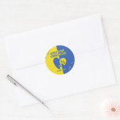 Sticker rond classique World Down Syndrome Day (Enveloppe)