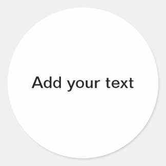Sticker rond classique "Your Canvas"