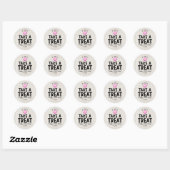 Sticker Rond Classroom Treat Birthday Heart Candy Simple (Feuille)