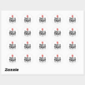Sticker Rond Classroom Treat Birthday Kanji Simple (Feuille)