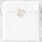 Sticker Rond Classy Gold 30e anniversaire Merci (Sac)
