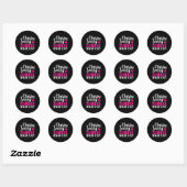 Sticker Rond Classy Sassy Et Un Peu Smart Assy (Feuille)