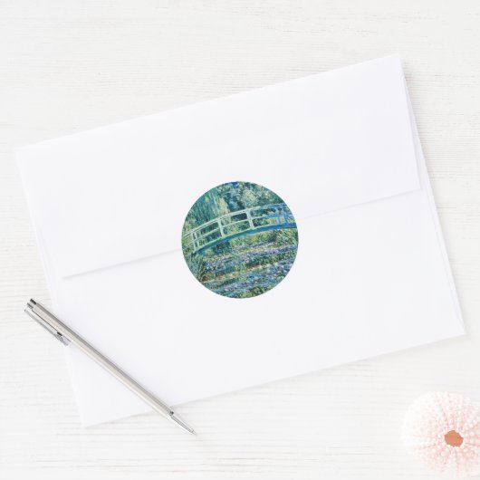 Sticker Rond Claude Monet (Enveloppe)