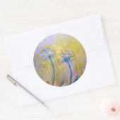 Sticker Rond Claude Monet - Agapanthus (Enveloppe)