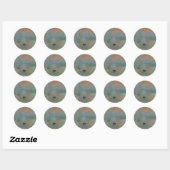 Sticker Rond Claude Monet Impression Soleil levant (soleil leva (Feuille)