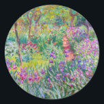 Sticker Rond Claude Monet - Le jardin d'Iris à Giverny<br><div class="desc">Jardin d'Iris à Giverny / Jardin d'Artiste à Giverny - Claude Monet,  1899-1900</div>