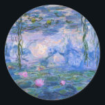 Sticker Rond Claude Monet - Lys d'eau<br><div class="desc">Claude Monet - Lys d'eau</div>