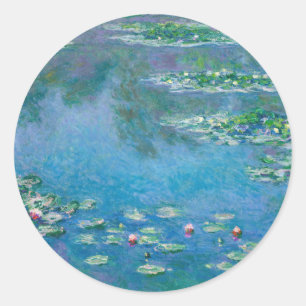 Sticker Rond Claude Monet - Nymphéas 1906