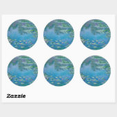 Sticker Rond Claude Monet - Nymphéas 1906 (Feuille)