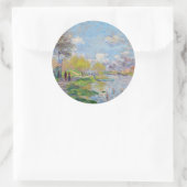 Sticker Rond Claude Monet - Printemps de la Seine (Sac)