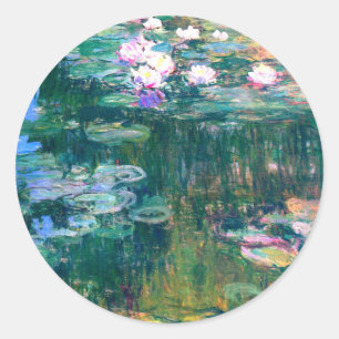 Sticker Rond Claude Monet Water Lilies 1917