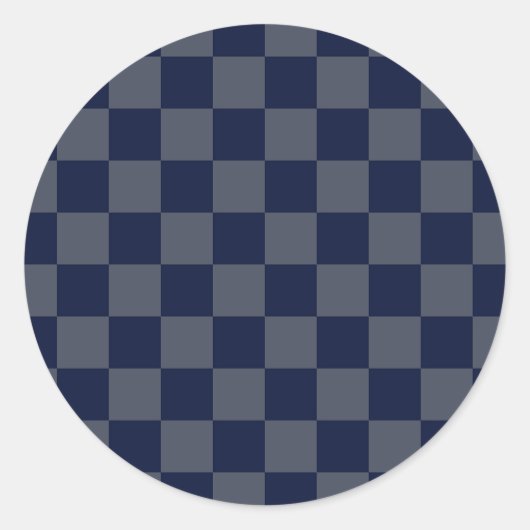 Sticker Rond Clavier bleu marine (Devant)
