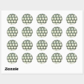 Sticker Rond Clavier de machine à écrire (Feuille)