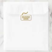 Sticker Rond Clavier d'ordinateur (Sac)