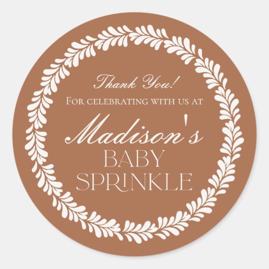 Sticker Rond Clay Talavera Carrelage espagnol Fiesta Baby Sprin (Devant)