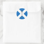 Sticker Rond Claymore et Saltire (Sac)