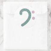 Sticker Rond clé basse (Sac)