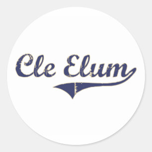 Sticker Rond Cle Elum Washington Classic Design
