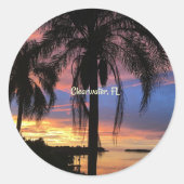 Sticker Rond Clearwater, Floride photo paysage (Devant)