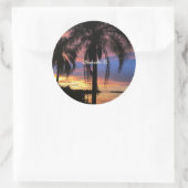 Sticker Rond Clearwater, Floride photo paysage (Sac)